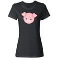 thumbnail image 1 of Inktastic Cute Pig, Little Pig, Pig Head, Pink Pig Women's T-Shirt, 1 of 5