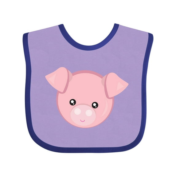 Inktastic Cute Pig, Little Pig, Piggy, Pink Pig Boys or Girls Baby Bib