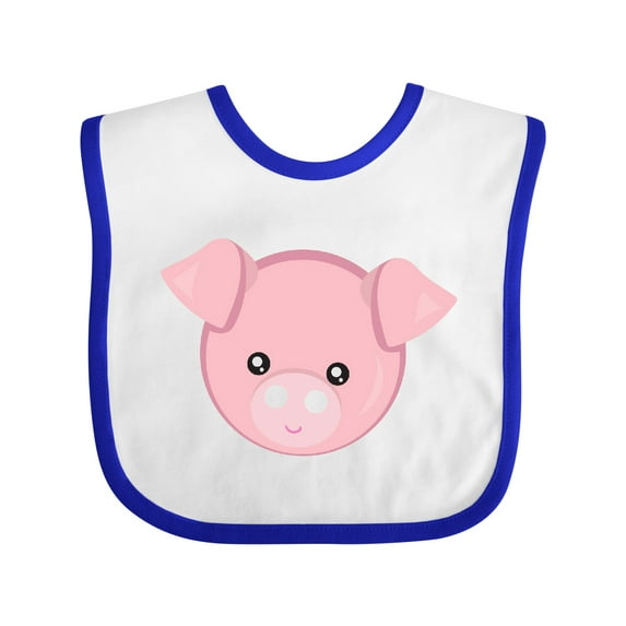 Inktastic Cute Pig, Little Pig, Piggy, Pink Pig Boys or Girls Baby Bib