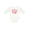 thumbnail image 1 of Inktastic Cute Pig, Little Pig, Piggy, Pink Pig Boys or Girls Long Sleeve Baby Bodysuit, 1 of 5