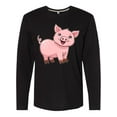 thumbnail image 1 of Inktastic Cute Pig Long Sleeve T-Shirt, 1 of 5