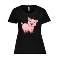 thumbnail image 1 of Inktastic Cute Pig Women's Plus Size T-Shirt, 1 of 5