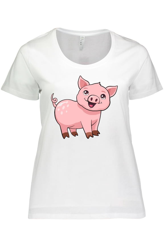Cute Pig Women's Plus Size T-Shirt