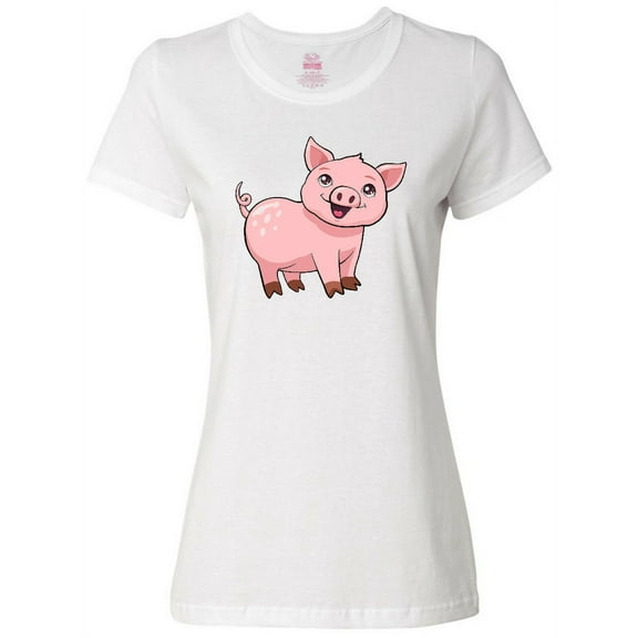 Inktastic Cute Pig Women's T-Shirt