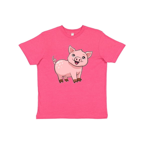 Inktastic Cute Pig Youth T-Shirt