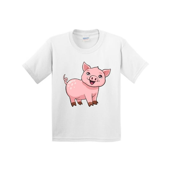 Inktastic Cute Pig Youth T-Shirt