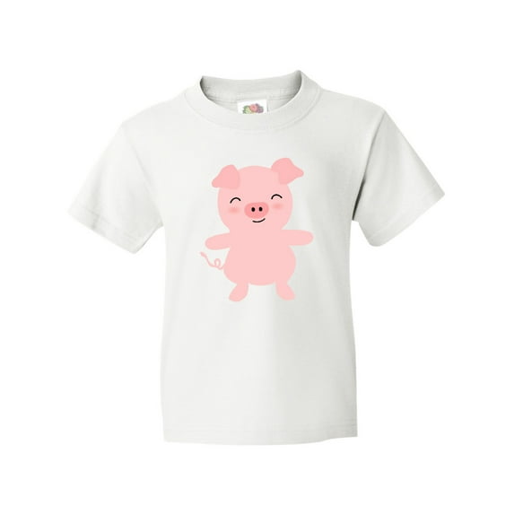 Inktastic Cute Pig Youth T-Shirt