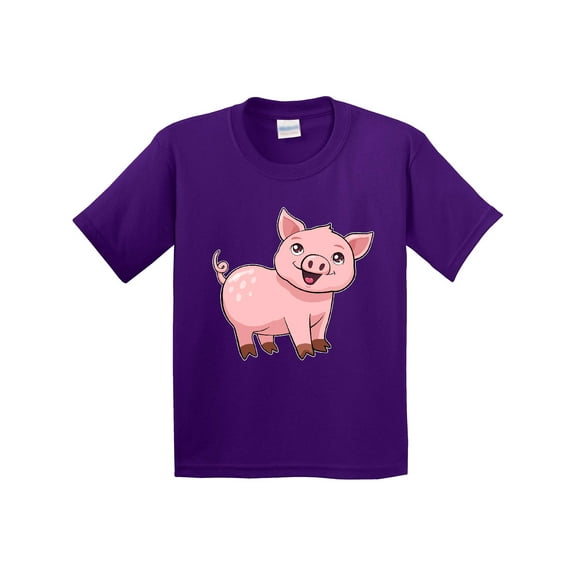 Inktastic Cute Pig Youth T-Shirt