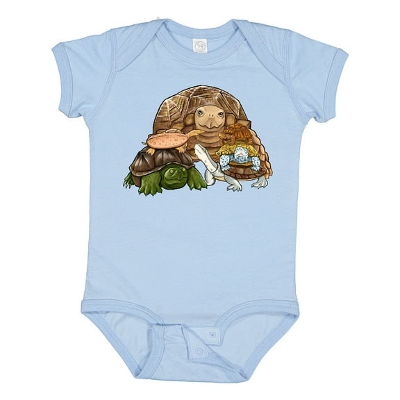 Inktastic Cute Pile of Turtles Boys or Girls Baby Bodysuit