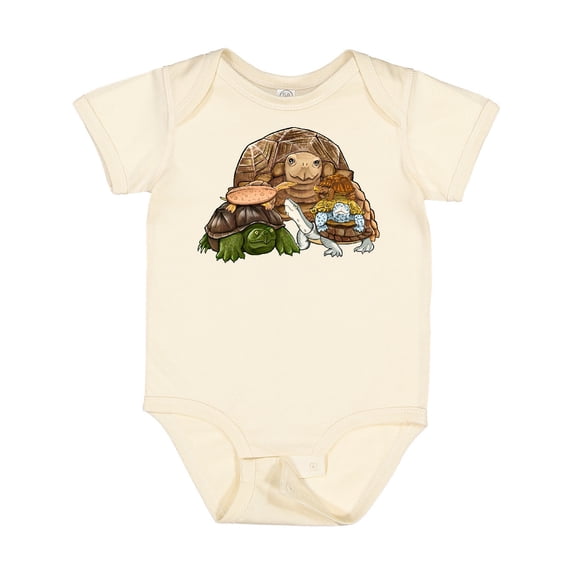 Inktastic Cute Pile of Turtles Boys or Girls Baby Bodysuit