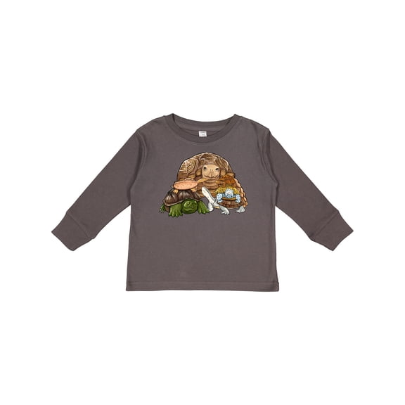 Inktastic Cute Pile of Turtles Boys or Girls Long Sleeve Toddler T-Shirt