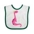 thumbnail image 1 of Inktastic Cute Pink Dinosaur Girls Baby Bib, 1 of 4