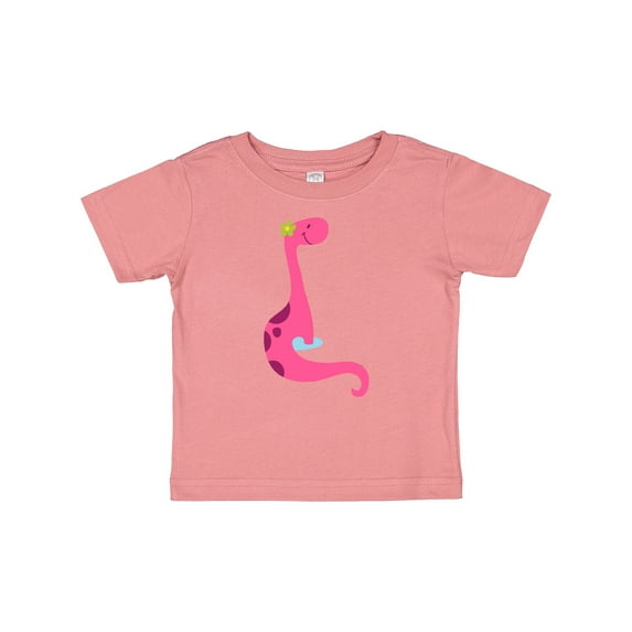 Inktastic Cute Pink Dinosaur Girls Baby T-Shirt
