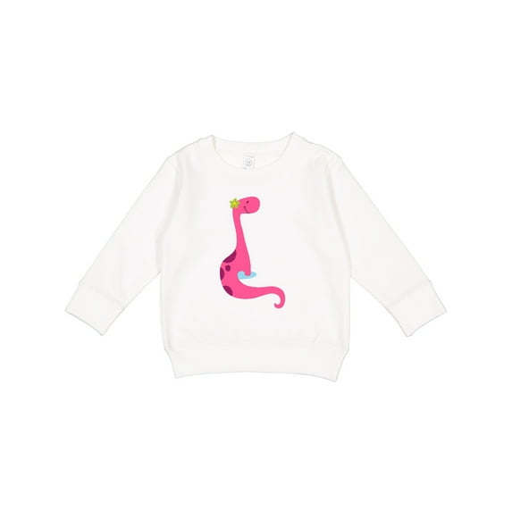 Inktastic Cute Pink Dinosaur Toddler Sweatshirt