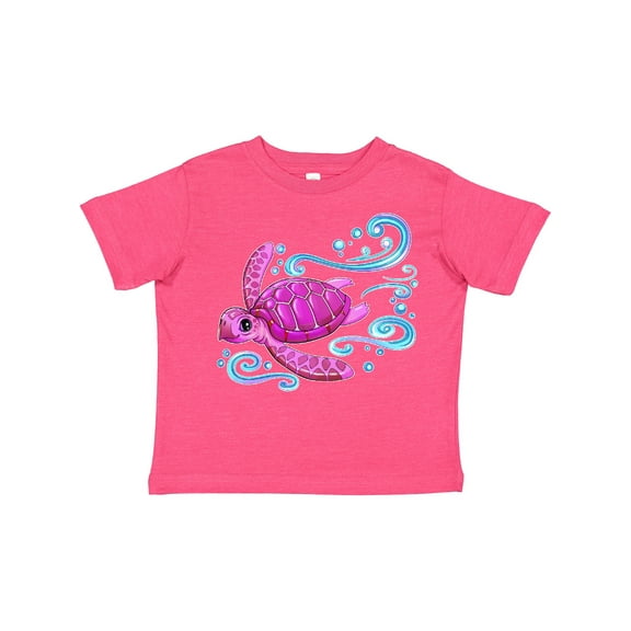 Inktastic Cute Pink Sea Turtle Boys or Girls Toddler T-Shirt