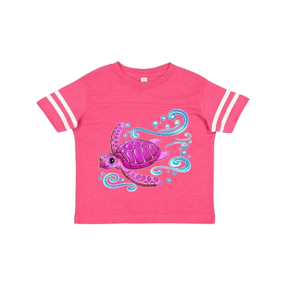 Inktastic Cute Pink Sea Turtle Boys or Girls Toddler T-Shirt
