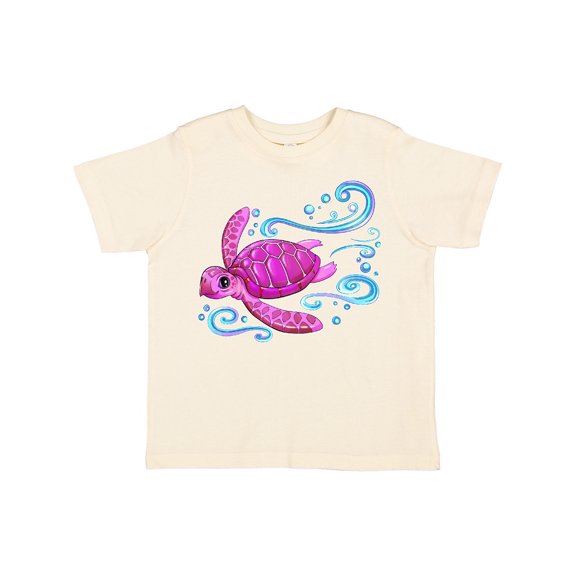 Inktastic Cute Pink Sea Turtle Boys or Girls Toddler T-Shirt