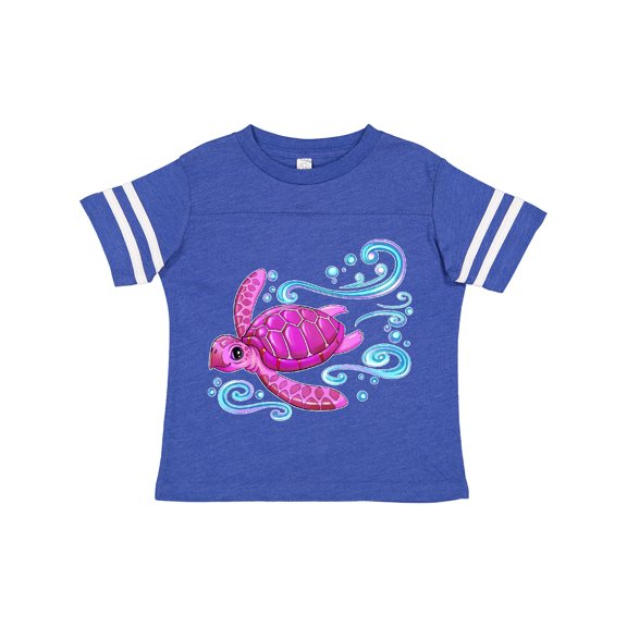 Inktastic Cute Pink Sea Turtle Boys or Girls Toddler T-Shirt