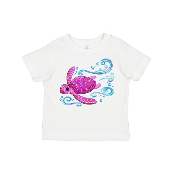 Inktastic Cute Pink Sea Turtle Boys or Girls Toddler T-Shirt