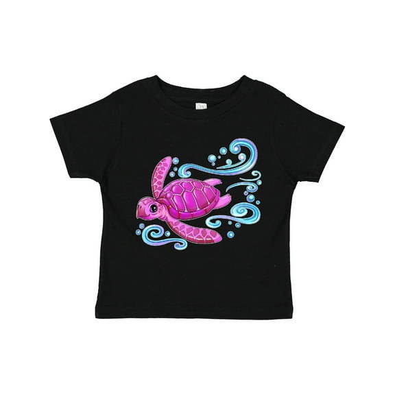 Inktastic Cute Pink Sea Turtle Boys or Girls Toddler T-Shirt