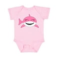 thumbnail image 1 of Inktastic Cute Pink Shark Boys or Girls Baby Bodysuit, 1 of 5