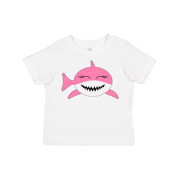 Inktastic Cute Pink Shark Boys or Girls Toddler T-Shirt