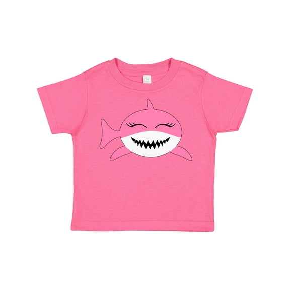 Inktastic Cute Pink Shark Boys or Girls Toddler T-Shirt