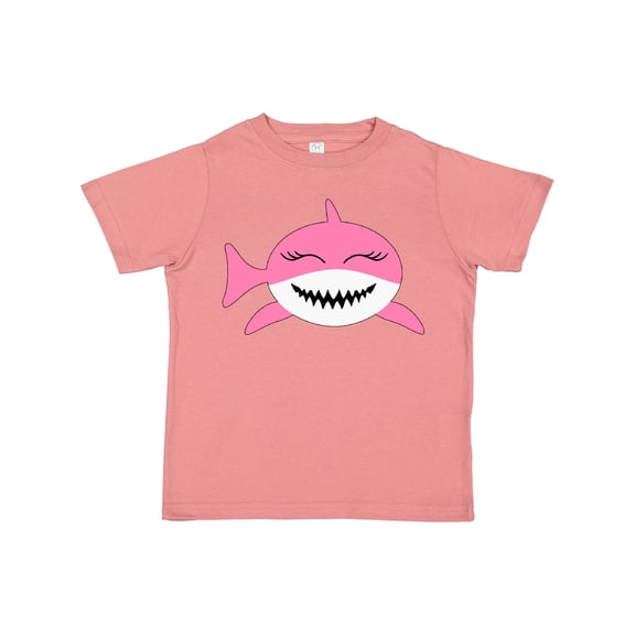 Inktastic Cute Pink Shark Boys or Girls Toddler T-Shirt