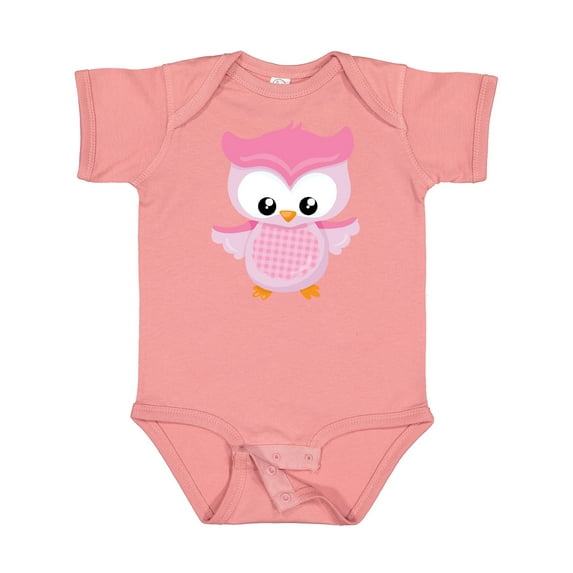 Inktastic Cute Pink Spring Owl Girls Baby Bodysuit