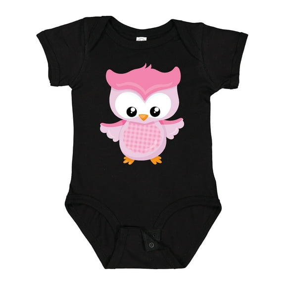 Inktastic Cute Pink Spring Owl Girls Baby Bodysuit