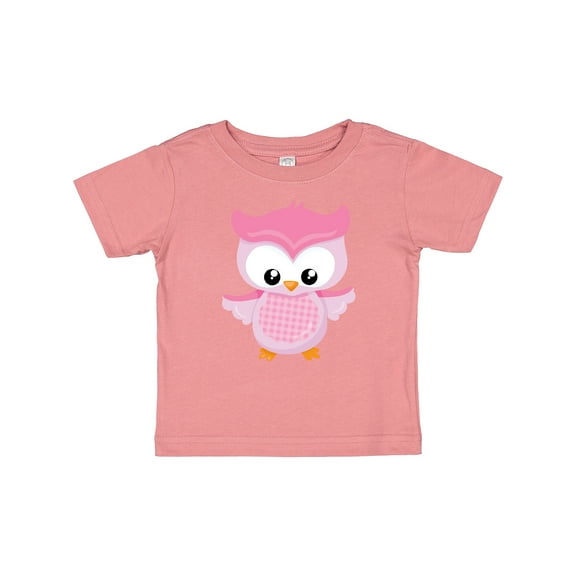 Inktastic Cute Pink Spring Owl Girls Baby T-Shirt