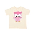 thumbnail image 1 of Inktastic Cute Pink Spring Owl Girls Toddler T-Shirt, 1 of 5