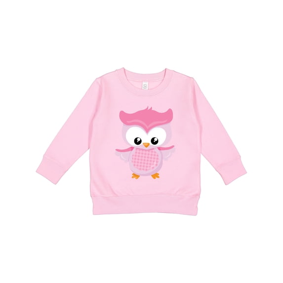Inktastic Cute Pink Spring Owl Toddler Sweatshirt