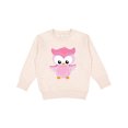 thumbnail image 1 of Inktastic Cute Pink Spring Owl Toddler Sweatshirt, 1 of 4