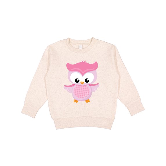 Inktastic Cute Pink Spring Owl Toddler Sweatshirt