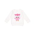 thumbnail image 1 of Inktastic Cute Pink Spring Owl Toddler Sweatshirt, 1 of 4