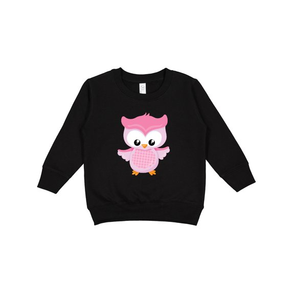 Inktastic Cute Pink Spring Owl Toddler Sweatshirt