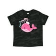 thumbnail image 1 of Inktastic Cute Pink Whale in Nautical Hat Boys or Girls Toddler T-Shirt, 1 of 5