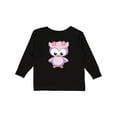 thumbnail image 1 of Inktastic Cute Pink and Purple Owl Girls Long Sleeve Toddler T-Shirt, 1 of 5