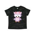 thumbnail image 1 of Inktastic Cute Pink and Purple Owl Girls Toddler T-Shirt, 1 of 5