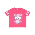 thumbnail image 1 of Inktastic Cute Pink and Purple Owl Girls Toddler T-Shirt, 1 of 5