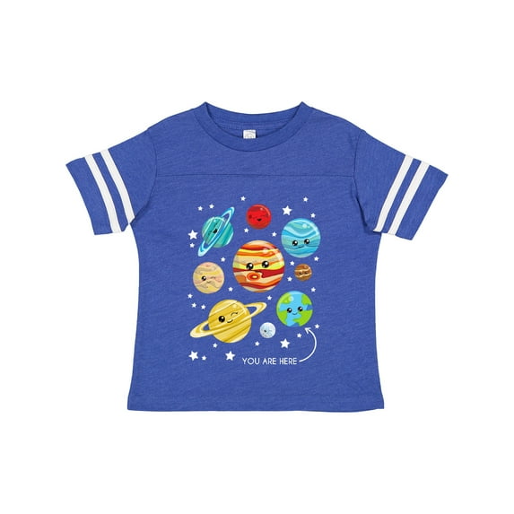 Inktastic Cute Planets, Kawaii Planets, Space, Cosmos, Stars Boys or Girls Toddler T-Shirt