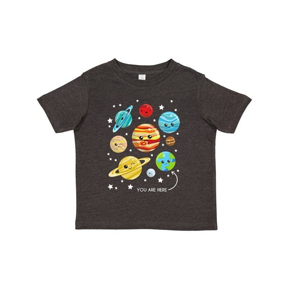 Inktastic Cute Planets, Kawaii Planets, Space, Cosmos, Stars Boys or Girls Toddler T-Shirt