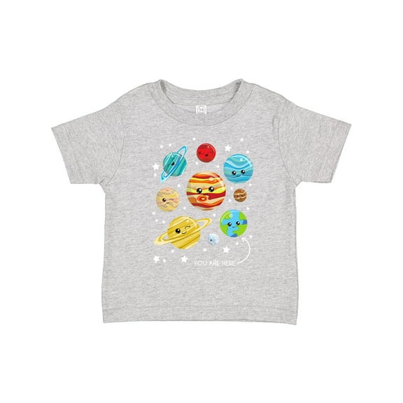 Inktastic Cute Planets, Kawaii Planets, Space, Cosmos, Stars Boys or Girls Toddler T-Shirt