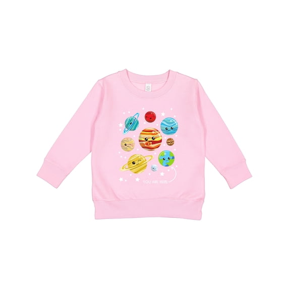 Inktastic Cute Planets, Kawaii Planets, Space, Cosmos, Stars Toddler Sweatshirt