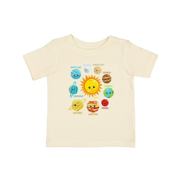 Inktastic Cute Planets, Solar System, Space, Cosmos, Galaxy Boys or Girls Baby T-Shirt