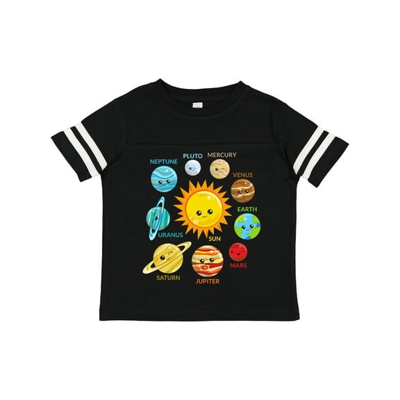 Inktastic Cute Planets, Solar System, Space, Cosmos, Galaxy Boys or Girls Toddler T-Shirt