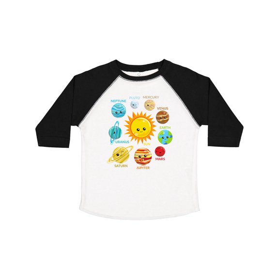 Inktastic Cute Planets, Solar System, Space, Cosmos, Galaxy Boys or Girls Toddler T-Shirt