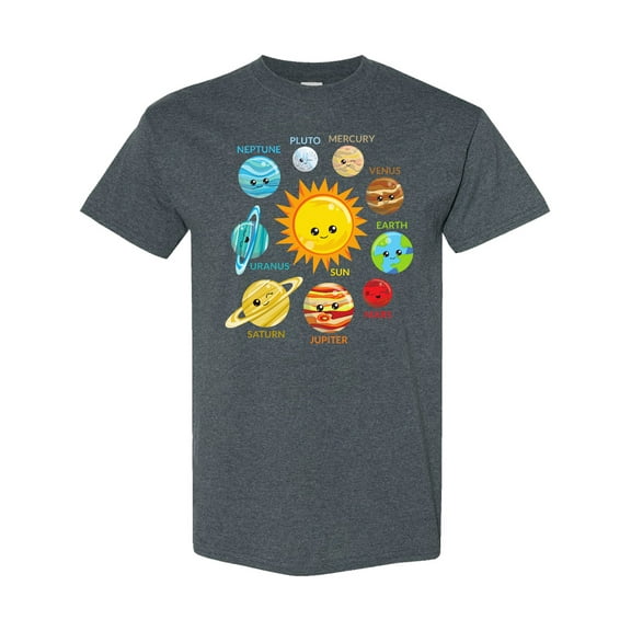 Inktastic Cute Planets, Solar System, Space, Cosmos, Galaxy T-Shirt