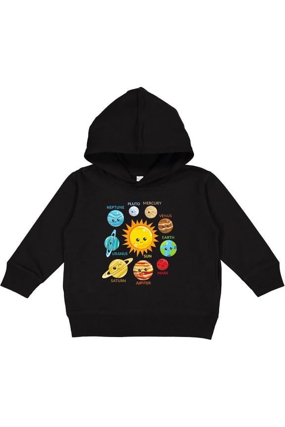 Cute Planets, Solar System, Space, Cosmos, Galaxy Toddler Hoodie